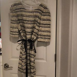 Black and gold dress